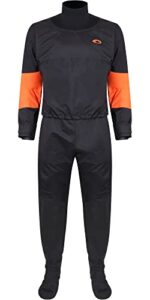 Typhoon Roan Hinge Zip Drysuit Dry Suit & Underfleece - Orange Graphite - Breathable Comfortable Internal Braces Waterproof -