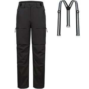 Pioneer Camp Men's Ski Trousers Lined Braces Ski Trousers Snow Trousers Snowboard Trousers Outdoor Trousers