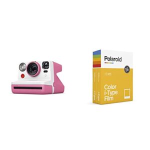 Polaroid - 9056 - Polaroid Now Instant Camera – Pink & 6009 - Instant film color for i-Type