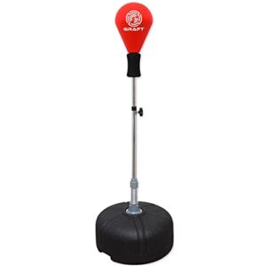 Free Standing Boxing Punching Bag Speed Ball Adjustable Height Freestanding- For Training