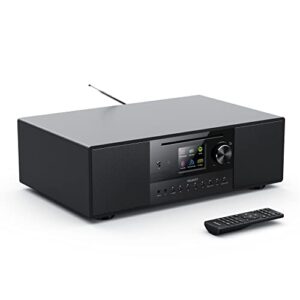 Majority Internet Radio CD Player with DAB+ & FM Radio and a Powerful Subwoofer | 120W 2.1 Speaker System | Smart Radio with Spotify