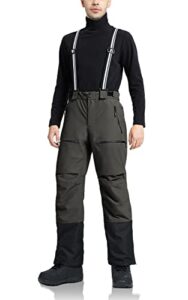 Pioneer Camp Men's Ski Trousers Lined Braces Ski Trousers Snow Trousers Snowboard Trousers Outdoor Trousers