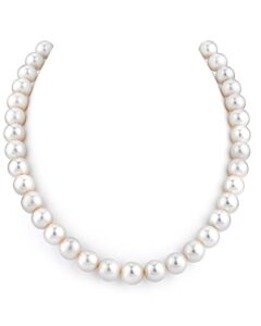 White Freshwater Cultured Pearl Necklace for Women in 18 Inch Length with 14K Gold and AAA Quality - THE PEARL SOURCE