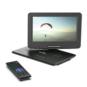 Oakcastle DVD175 17.5” Portable DVD Player with 15.6 inch HD Swivel and Flip Screen | Rechargeable DVD Player