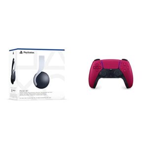 PlayStation 5 PULSE 3D Wireless Headset & DualSense Cosmic Red Wireless Controlle