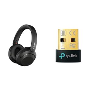 Sony WH-XB910N EXTRA BASS™ Noise Cancelling Wireless Headphones - Black & TP-Link Nano USB Bluetooth 5.0 Adapter for Multiple Devices