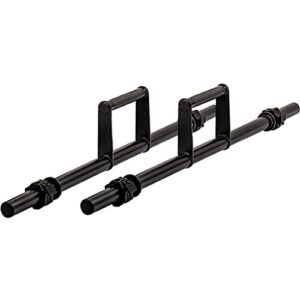 GYM MASTER Pair of Farmers Walk Handles and Collars for Olympic Weight Plates