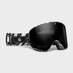 SIROKO - Ski Goggles and Snow OTG GX Halfpipe – Black/White