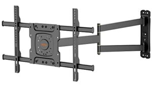WHYFONE Long Reach TV Wall Bracket Swivels Tilts Extends Corner TV Wall Bracket Mount with 83.8cm Smooth Extension for Corner/Flat Installation fits 32-70" Flat/Curved TVs up to 45kg
