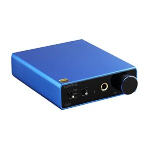 TOPPING L30II NFCA Linear Headphone Amp - 6.35mm jack 3.5mm adaptor RCA Input and Output 37Vpp high output voltage Mini HiFi Amp Audio Hi-Res Preamplifier Blue