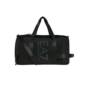 EA7 Emporio Armani Oversized Logo Gym Bag - Black/Iridescent-One Size