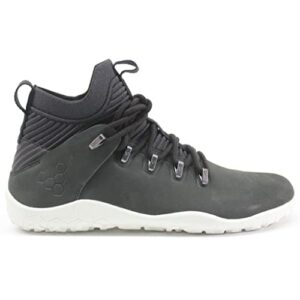 VIVOBAREFOOT Mens Magna FG Leather Textile Black Trainers 9 UK