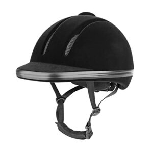 TentHome Professional Riding Hat Adjustable Equestrian Helmet Comfortable Velvet Horse Riding Helmet for Kids Womens Mens