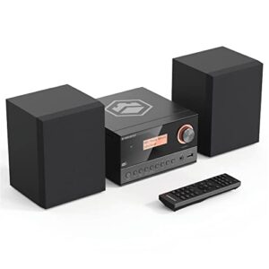 Oakcastle HIFI200 CD player with Bluetooth and DAB+ radio | Built-in 60 Watt 2.0 Speakers