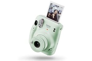 instax Fujifilm Mini 11 Instant Pastel Green Camera with 20 Shot Film Pack