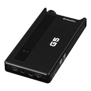 TOPPING G5 ES9068AS DAC Type-C Hi-Res Audio Portable DAC & Amp USB+BT+AUX Inputs USB Support Up to DSD512 & PCM768kHz 4. 4mm&3.5mm Headphone Output Portable Decoding Headphone Amplifie