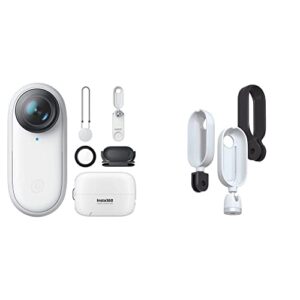 Insta360 GO 2 Waterproof Action Camera with Multifunction Case UK GO 2 Mount Adapter Bundle with 3 x Connection Options: Action Camera