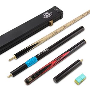 BAIZE MASTER Gold Series EMPEROR SNOOKER CUE SET with 58 Inch Hand Spliced 3/4 Joint Cue 9.5mm Tip