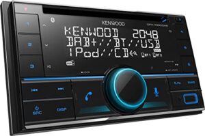 Kenwood DPX-7300DAB Crystal Clear Digital Radio Bluetooth Handsfree Music Technology Smart Phone Remote Control for Amazon Alexa Black Multi-Color Scree