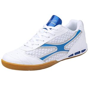 ZHENSI Men's Table Tennis Shoes Lightweight Indoor Court Shoes Anti-Slip Soft Bottom Breathable