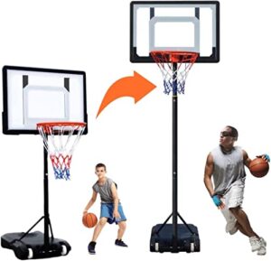 Portable basketball hoop and stand