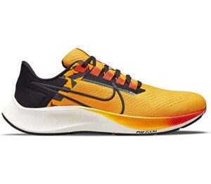 NIKE Air Zoom Pegasus 38 EKIDEN Men's Trainers Sneakers Running Shoes DO2423 (University Gold/Black-Orange)