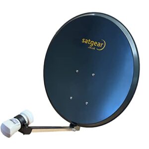 Satgear Freesat Satellite Dish 60cm Zone 2 Dark Grey with Twin LNB