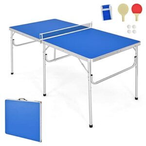 COSTWAY Folding Table Tennis Table