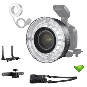 Godox R200 Macro Ring Flash Head for AD200 AD200 Pro 5800±200K 200Ws with Modeling Lamp Macro Speedlight for DSLR Cameras for Portrait Shooting