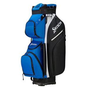 Srixon-Premium Cart Golf Bag-14 Club Divider-11 Zipper Pockets including a Velour-lined Valuable an Insulated Coller Pocket-Score Card