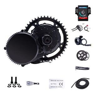 BAFANG 750W Mid Drive Motor Kit BBS02B 48V/52V Electric Bike Conversion Kit with Large Capacity Battery for Mountain Bike