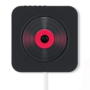 MEGICOT Bluetooth 5.0 Wall Mountable CD Player with Pull-switch Built-in Speakers