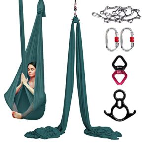 PRIOR FITNESS Aerial Silks - Premium 8.2m Aerial Hammock Silks Set Yoga Swing Aerial Yoga Hammock-Silks Gymnastics for Home