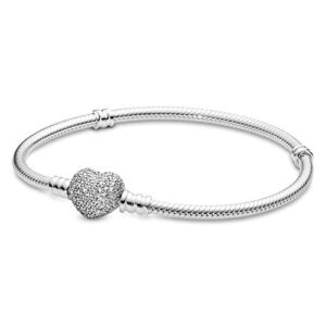 Pandora ladies' bracelet with Pavé heart