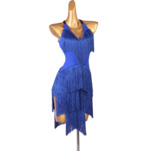 JRUIA Tassel Latin Competition Dresses Cha Cha Practice Dancing Outfit Women's Ballroom Dancewear Waltz Performance Costume