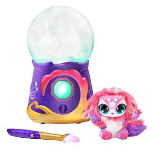 Magic Mixies Magical Misting Crystal Ball with Interactive 8 inch Pink Plush Toy and 80+ Sounds and Reactions.