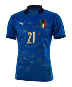 PUMA 2020-2021 Italy Home Authentic Signed Jersey