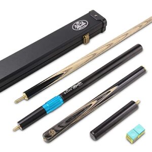 BAIZE MASTER Gold Series EMPEROR SNOOKER CUE SET with 58 Inch Hand Spliced 3/4 Joint Cue 9.5mm Tip