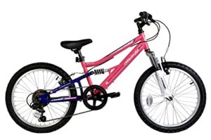 Dallingridge Melody 20" Girls Full Suspension Mountain Bike - Pink/Blue