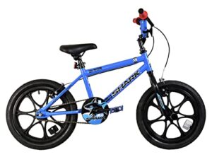 XN Urban Shark Kids Bicycle 16" BMX Bike - Gloss Blue/Black