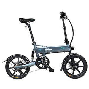 D2S Foldable Electric Bike Speed Change Compact Cycling Urban Folding Ebike Shock Absorption Foldable Rechargeable Bicycle for Outdoor