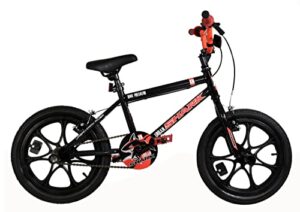 XN Urban Shark Kids 16" BMX Bike - Gloss Black/Red