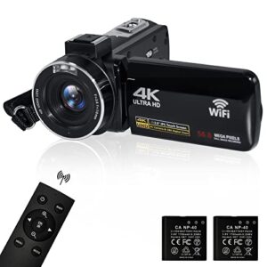 possrab 4K 56MP Video Camera Camcorder