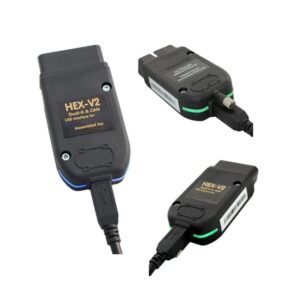 Peri Vallon Forvcd- HEX V2 Interface 5053 Online Update V21.9 Compatible with VW AU-DI Sk0da S-at car tester in German car diagnostic cable (Size : English)