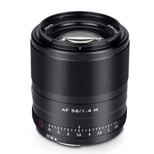 VILTROX 56mm F1.4 f/1.4 STM Auto Focus Lens Large Aperture AF APC-S Portrait Prime Lens Compatible with Canon EOS EF-M Mount Mirrorless Cameras M10 M100 M200 M3 M5 M50 M50II M6 M6II