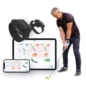 Hackmotion Player – Golf Swing and Wrist Angle Training Aid – Provides Real-time Wrist Data to Fix Common Swing Faults and Improve Ball Fligh