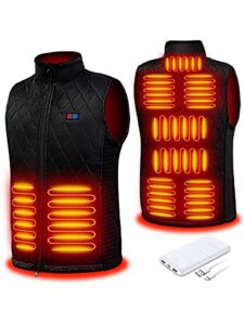 Heated Vest Unisex Warming Heating Clothes Lightweight Heated Electric Heated Vest with Battery Pack