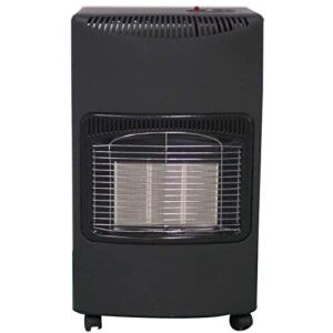 LARGE 4.2KW CALOR GAS PORTABLE CABINET HEATER FIRE BUTANE WITH REGULATOR & HOSE