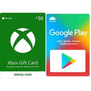 Xbox Live £50 Credit [Xbox Live Online Code] + Google Play gift code £10 (Email Delivery - UK Customers Only)