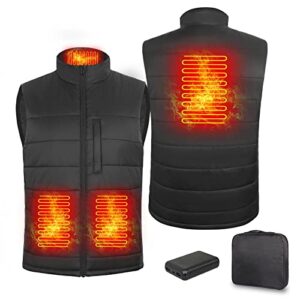 Heated Vest with 10000 mAh Battery